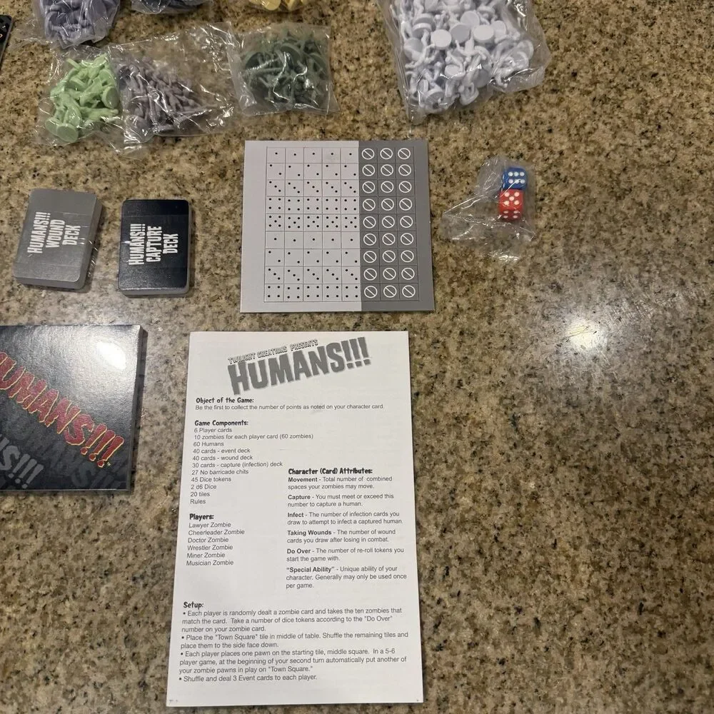 Send More Humans!!! Bloody As Hell Board Card Game Twilight Creations Open Box
